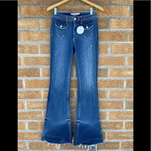 Tularosa Flare Penelope Jeans in Ankara Wash size 27 - Picture 1 of 17